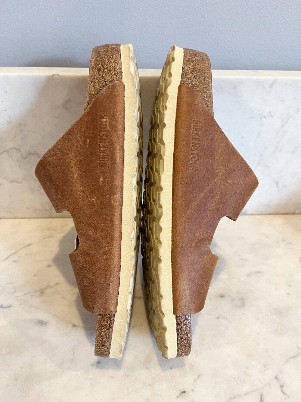 Birkenstock Arizona Big Buckle Sandals, Antique Cognac Leather, EU 38 - Picture 7 of 11